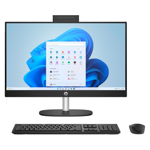 [7Z2V1LA#ABM] Computadora HP AIO 24-CR0000LA 23.8" AMD Ryzen 3 7320U 8GB RAM 512GB SSD W11 Home Negro