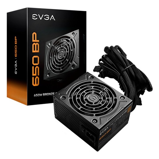 [100-BP-0650-K1] Fuente de Poder 650W EVGA 650 BP 80-Bronze