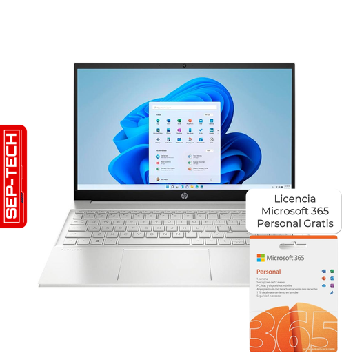 [794P2AV-SLR716G512GFHDW11BL] Laptop HP Pavilion 15-EH3000 AMD Ryzen 7-7730U 16GB RAM 512GB SSD W11 Home Plateado Teclado en Ingles