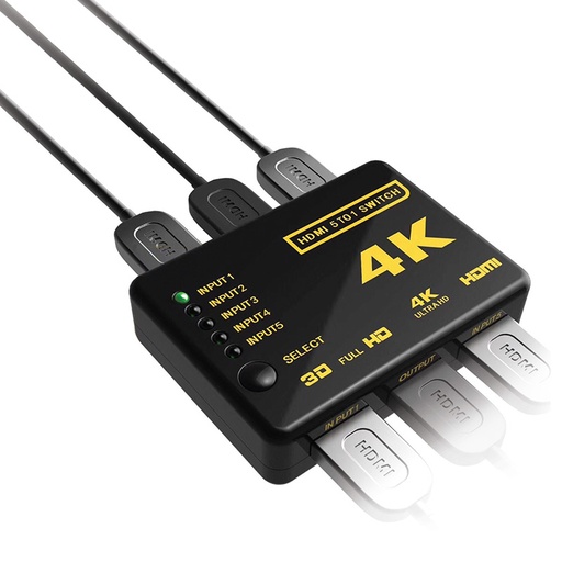 [AO-AD-2002] Splitter AON AO-AD-2002 5 Puertos HDMI 4K