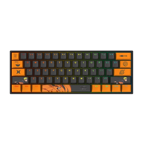 [NA-KB-1003] Teclado Gaming Mecánico Alámbrico Checkpoint Naruto KX-400 RGB Edición Naruto