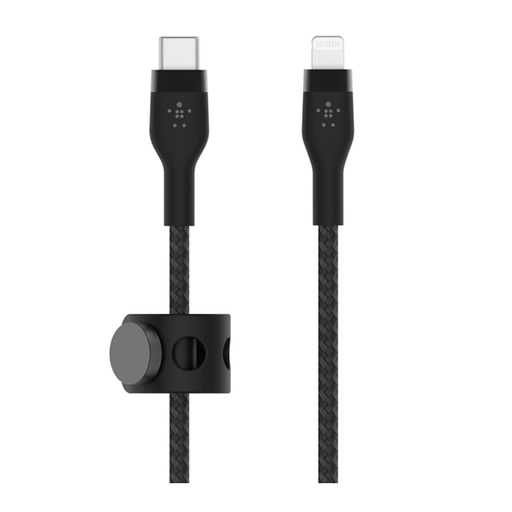 [CAA011bt2MBK] Cable USB-C a Lightning Belkin BoostCharge Pro Flex 2 Metros Negro