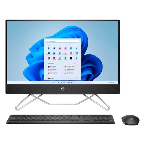 [7Z4L0LA#ABM] Computadora AIO HP 24-cb1014la 23.8" Intel i5-1235U 8GB RAM 512GB SSD Negro W11 Home Teclado en Español