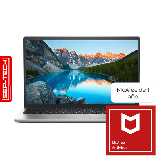 [9X6H5] Laptop Dell Inspiron 3535 15.6" AMD Ryzen 5-7520U 8GB RAM 512GB SSD Plateado W11 Home Teclado en Español