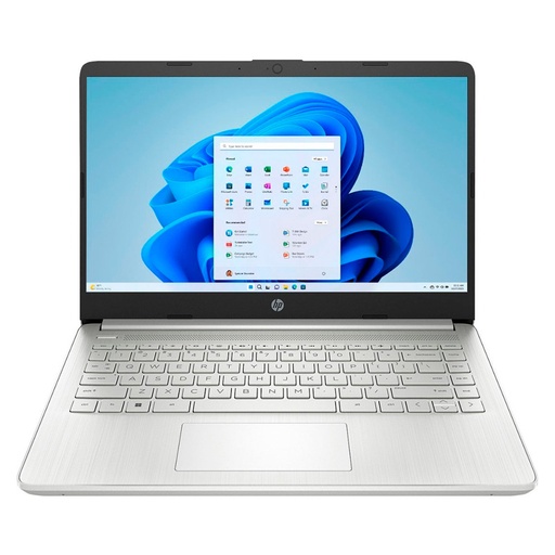 [9R334UA#ABA] Laptop HP 14-dq0760dx 14" Intel Celeron 4GB RAM 128GB SSD Plateado W11 Teclado Ingles