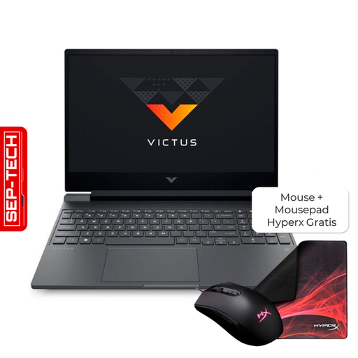 [828G1LA#ABM] Laptop HP Victus 15.6" AMD Ryzen 5 5600H 8GB RAM 512GB SSD RTX 3050 4GB Gris Oscuro W11 Home Teclado en Español
