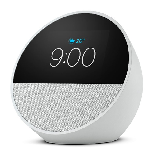[840268922870] Bocina Inteligente Amazon Echo Spot Smart Blanca Con Alexa
