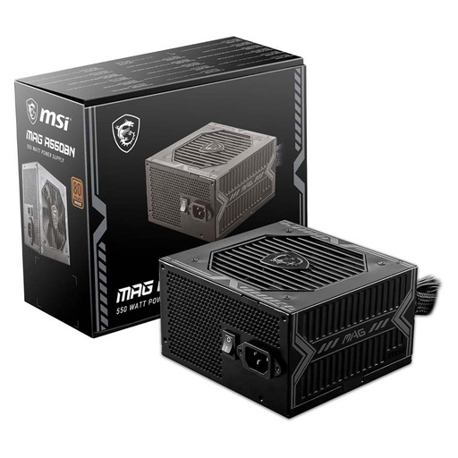 [824142258392] Fuente de Poder 550W MSI MAG A550BN Bronze