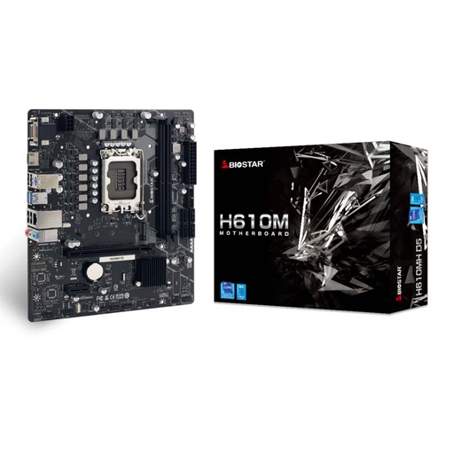 [H610MH D5] Motherboard Biostar H610MH D5 LGA1700 14th, 13th y 12th Gen 2xDDR5 Micro-ATX