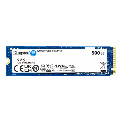 [SNV3S/500G] Unidad SSD M.2 2280 500GB Kingston NV3 PCIe NVMe 3000Mbps