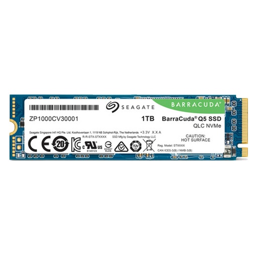 [ZP1000CV3A001] Unidad SSD M.2 2280 1TB Seagate BarraCuda Q5 PCIe 3.0 NVMe