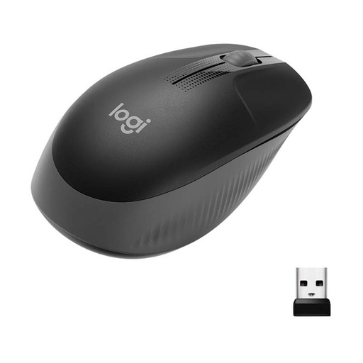 [910-005902] Mouse Inalámbrico Logitech M190 1000DPI Negro-Gris