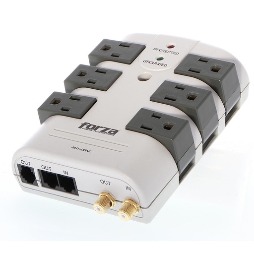 [RHT-06NC] Supresor de picos Forza 6 salidas 120V RHT-06NC