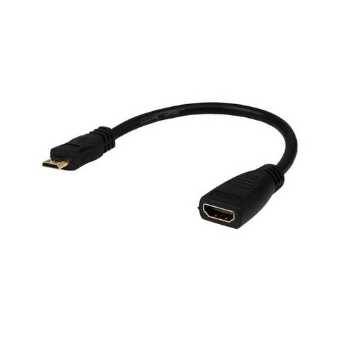 [ARG-CB-0052] Adaptador Mini HDMI a HDMI Argom 15cm Macho-Hembra