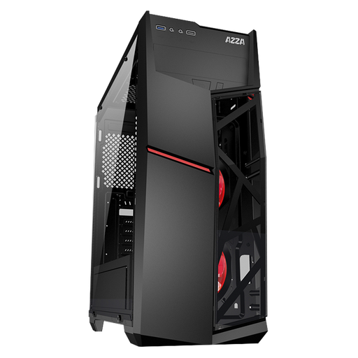 [CSAZ-221] Case Gaming AZZA GOLEM 221G Media Torre Acrílico ATX (Sin Fuente)