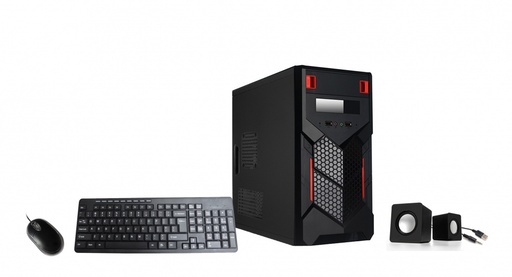 [CS705XTK02] Case Xtech Mini Torre MicroATX Teclado Mouse Bocinas y Fuente de Poder 500W 