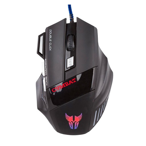 [ARG-MS-2042BK] Mouse Alámbrico Gaming Argom Combat MS42 Óptico 3200DPI Negro